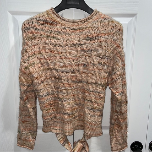 Universal Thread Light Pink / Multicolor Sweater - Tie in Back - Picture 1 of 3